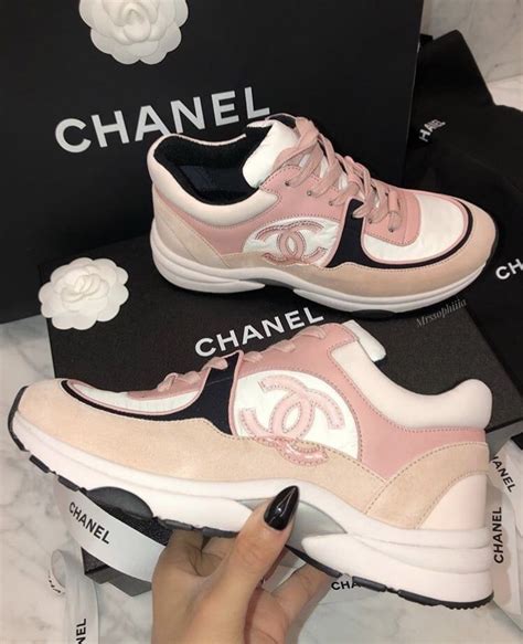 pink high top chanel sneakers|Chanel sneakers pink inside.